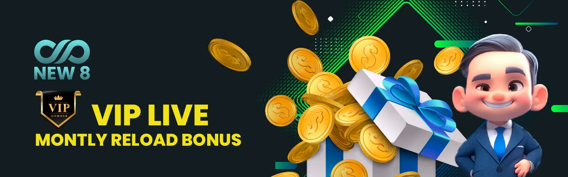 VIP Monthly Reload Bonus